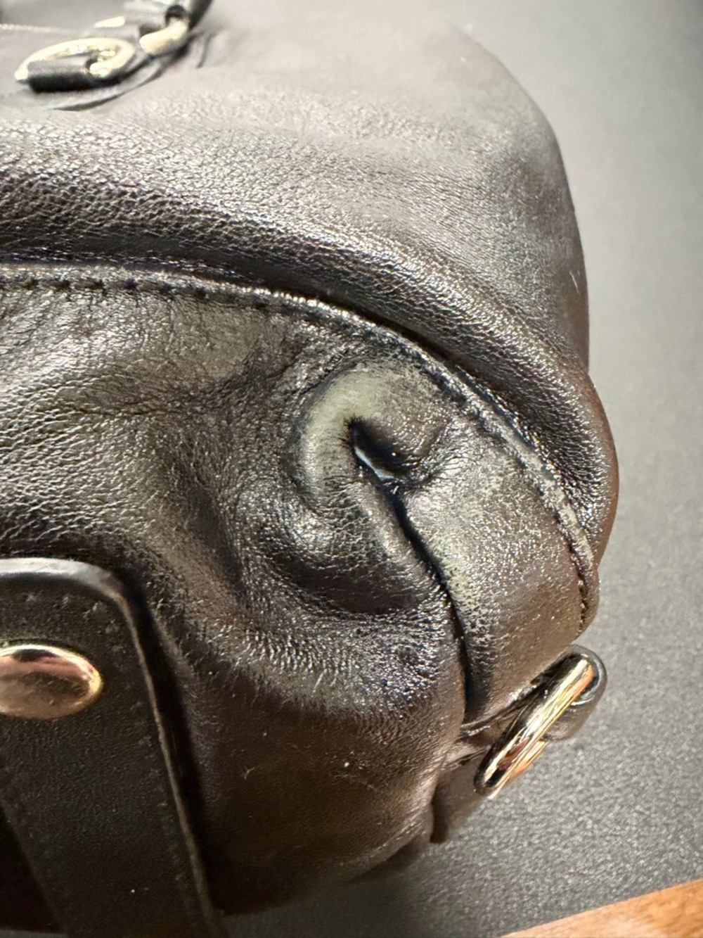 Coach Ashley Leather Satchel F15445 Black Shoulder Bag - Picture 15 of 15